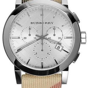 NEW Burberry Men's City Leather Strap Nova…